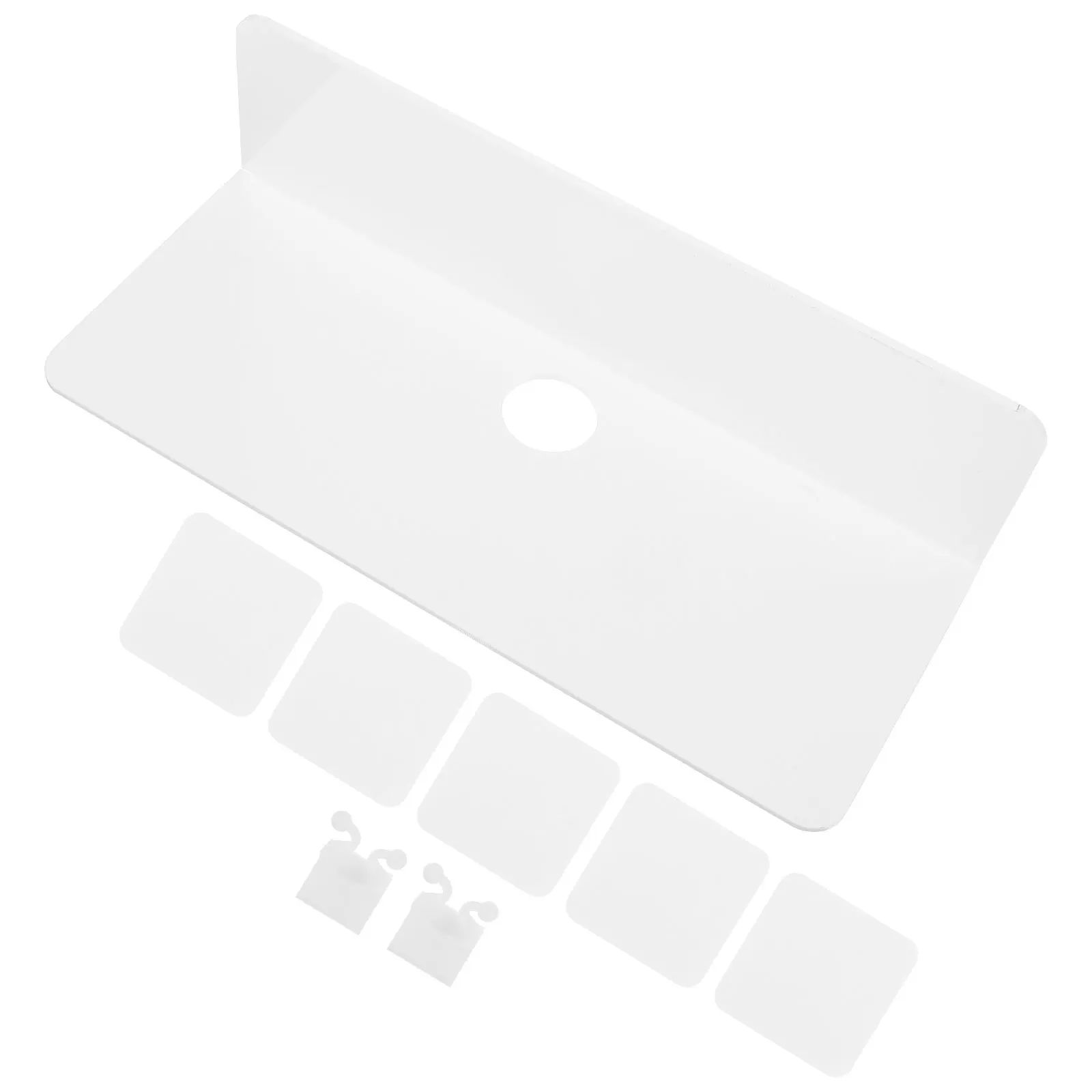 

Multifunctional Floating Wall Shelf Storage Rack for Home Office Bathroom Acrylic Bracket Phone Pens Toiletries ganizer