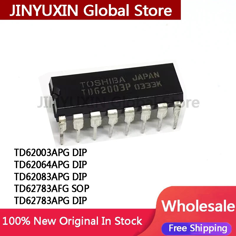 10Pcs TD62003APG DIP TD62064APG DIP TD62083APG DIP TD62783AFG SOP TD62783APG DIP IC