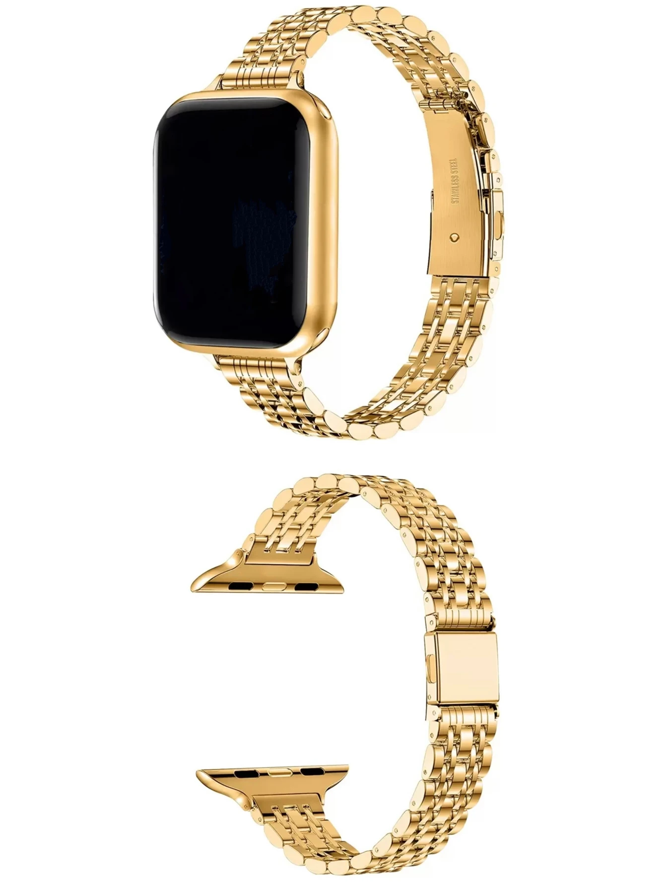 Edelstahl-Armband für Apple Watch Damen Serie 11/8/7/6/10/9 40mm 41mm 38mm 42mm 44mm 45mm 46mm