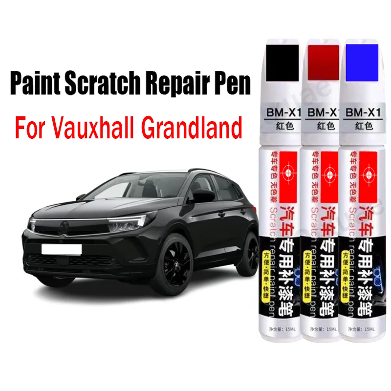 

Ручка для ремонта автомобильной краски и царапин для Vauxhall Grandland, ручка для удаления краски, аксессуары для ухода за краской, черный, белый, красный, синий, серый