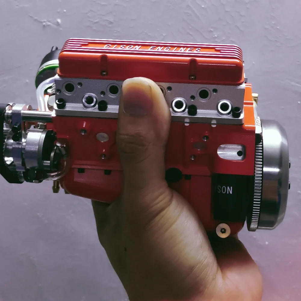Cison Micro Mini V8 Motor y accesorios Material metálico Juguete mecánico de alta potencia