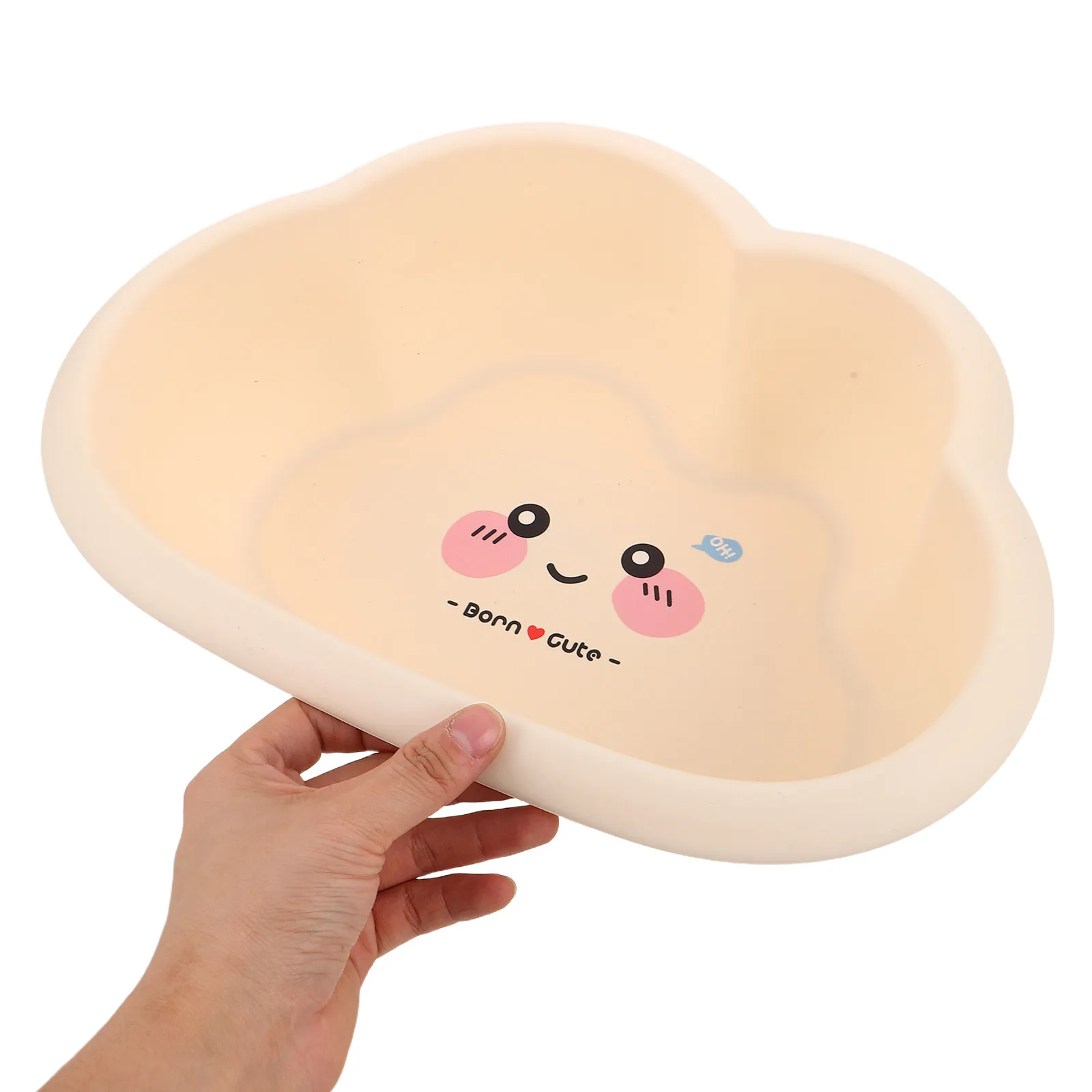 Infant Wash Basin Cartoon Plastic Baby Bathtub for Newborn Bathing Diaper Cleaning Face Foot Washing Household Laundry Tub