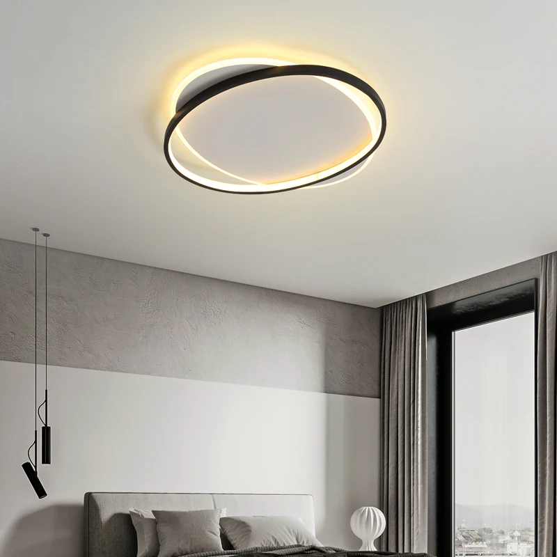 Lampade per camera da letto plafoniere per interni a LED soggiorno sala da pranzo bianco nero decorazione per la casa finlandese lampade DropShipping luminaria dero