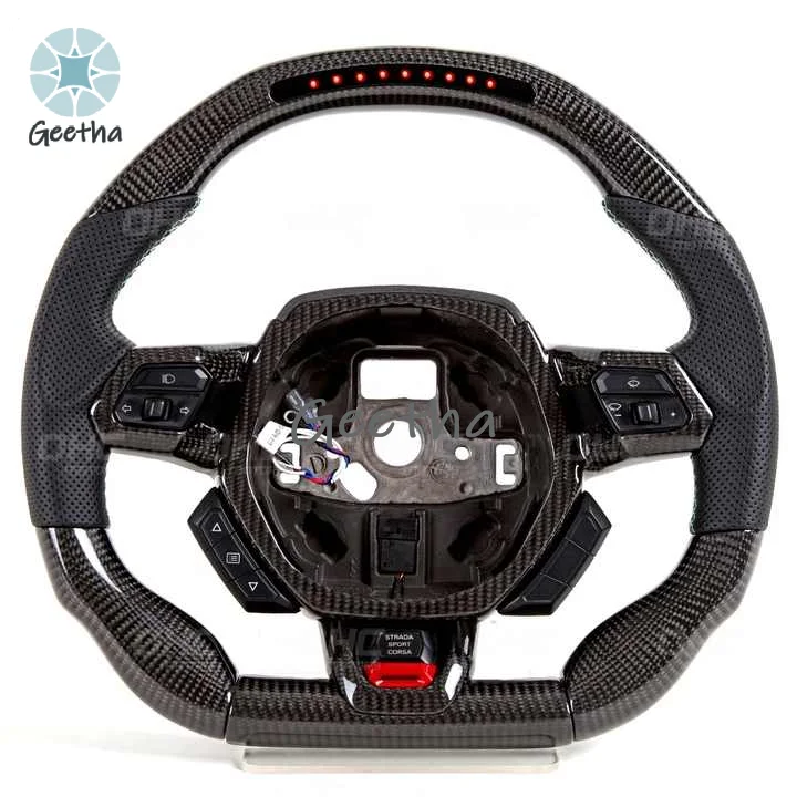 

Для изготовленного на заказ светодиодного руля, совместимого с Lamborghini Huracan Lp610, светодиодный руль из углеродного волокна, двигатели OHC