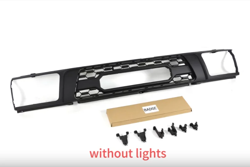 شواية السباق الأمامية مع أضواء لسيارة Toyota 4Runner 1992 1993 1994 1995 تعديل الشوايات شاحنة بيك اب شبكة المبرد