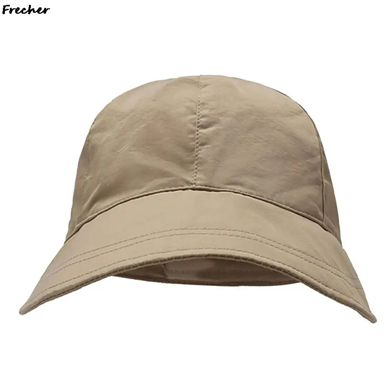 Korean Style UV Protection Cap Canvas Sun Hat Drawstring Adjustable Visors Hats Women Men Beach Travel Chapeau Leisure Casquette