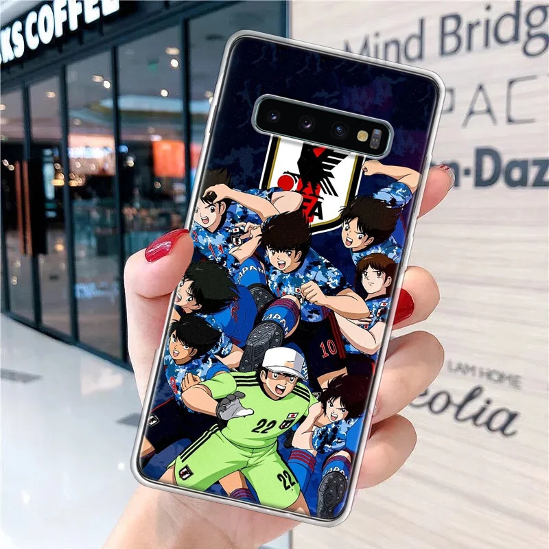 Captain Tsubasa Anime Soft Phone Case for Samsung Galaxy S24 S23 S22 S21 Ultra S20 FE S10 Plus S9 + Print Fundas Cover Capa