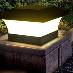 Solar Powered Lâmpada LED para Outdoor, Post Deck, Cerca, Paisagem, Lâmpada, Impermeável, IP65, Jardim, Portão, Decoração, 1-4Pcs