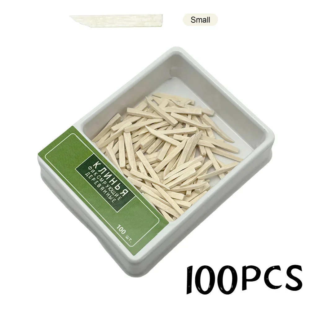 100/200PCS Dentist Tool Dental Fixing Wooden Wedges Denspay Dental Material Wooden Tooth Gap 1.083 Dentist Oral Care Accessories