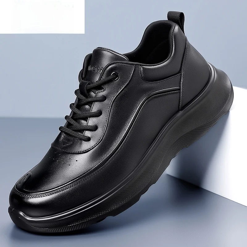 

Wooden Forest Men's Winter oes Top Layer Cowhide Sports oes Breathable Soft Bot Lightweight Casual Leather oes