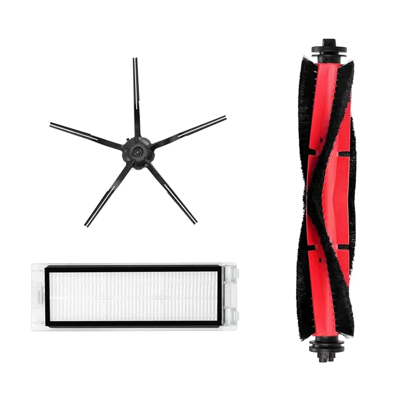 Main Brush Hepa Filter Side Brush Replacement Parts As Shown Plastic Vacuum Cleaner Parts For Roborock Q5 Q5+ Vacuum Cleaner