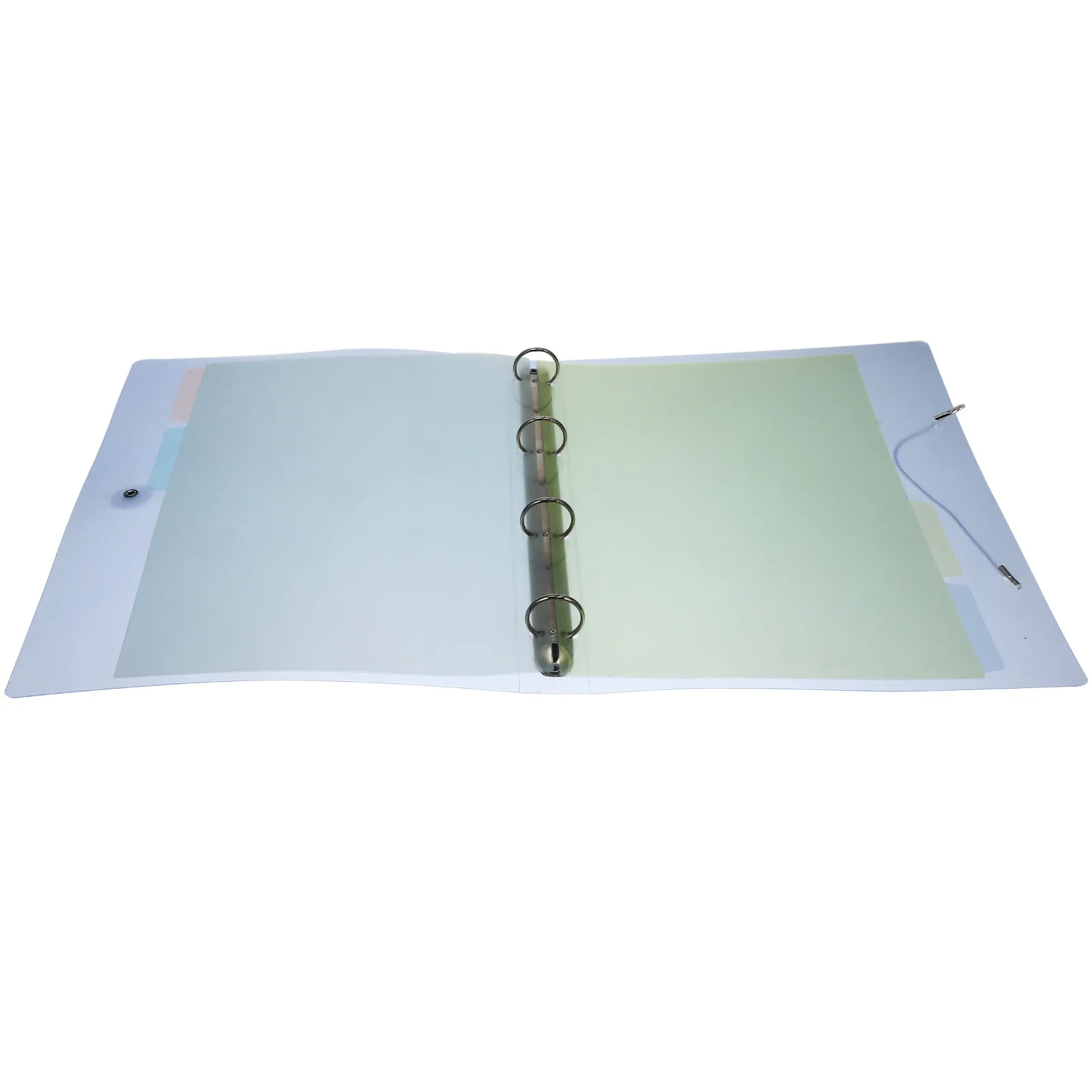 

Loose Leaf File Binder Plastic Cover Elastic Strap Secure Notebook File Document Protector Check Binder