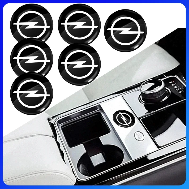 For Opel insignia Astra H G J Antara vectra Vivaro corsa 15mm Car keychain sticker door keychain sticker central control sticker