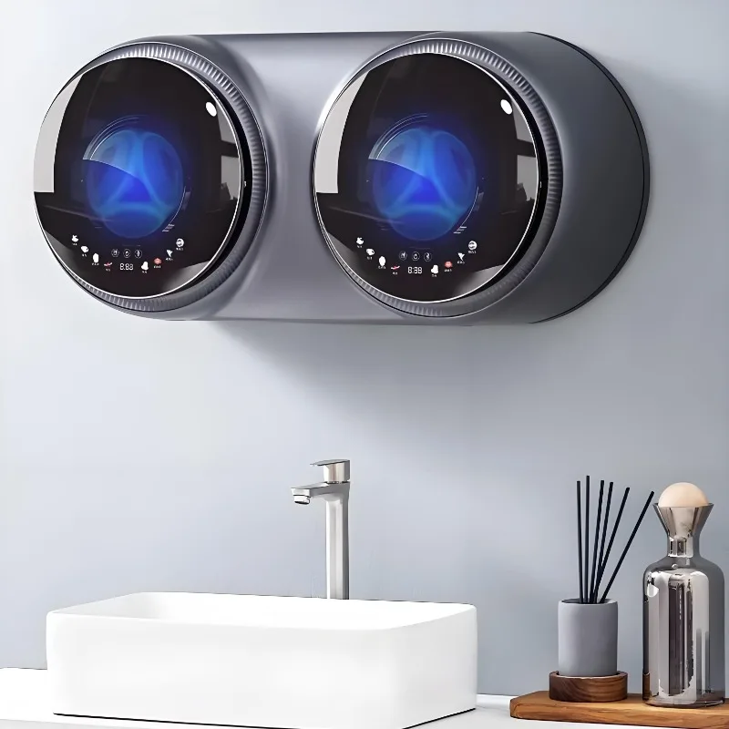 

Underwear, underwear, socks, washing machine, double silo wall hanging, mini, small washing and drying, fully automatic