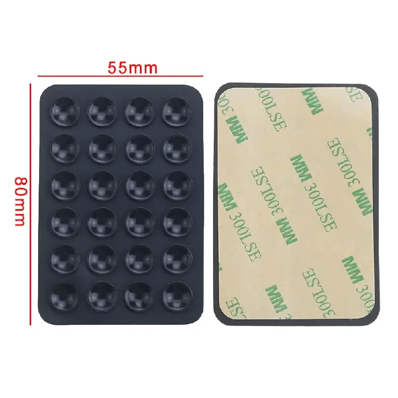 Fotografia 4: Suporte Multifuncional de Silicone com Ventosa para Celular, Base Adesiva de Borracha com 24 Ventosas Quadradas