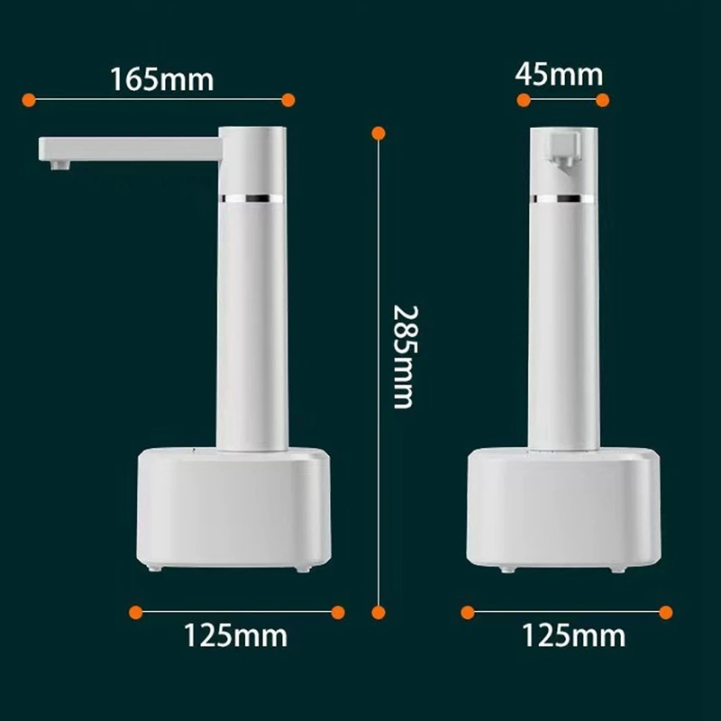 Distributore automatico di acqua pompa dell'acqua elettrica con supporto ricarica USB distributore di pompa dell'acqua intelligente a 3 marce per la casa