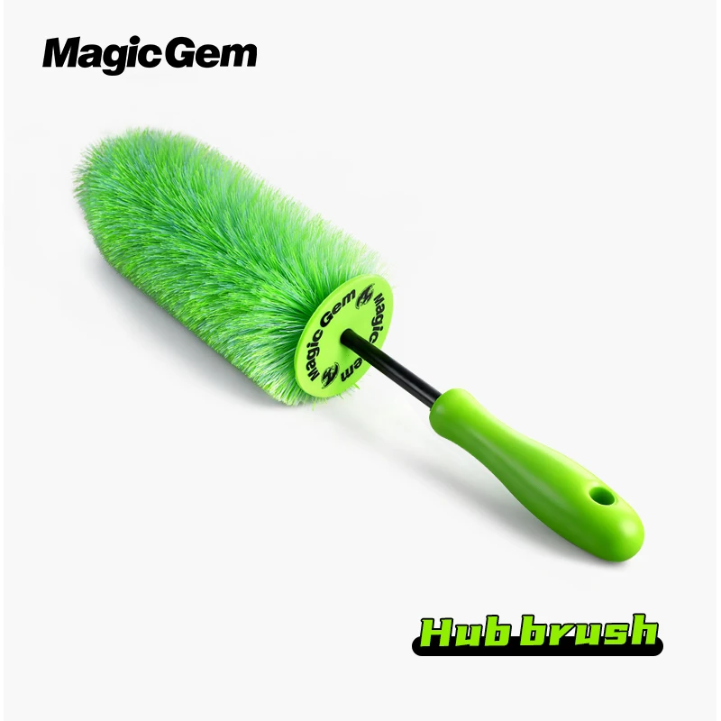 Magische Ge Car Wash Super Borstel Pluche Premium Velgenborstel Antislip Handvat Gemakkelijk Reiniging Velgen Spaken Wielbodem Auto Detailing