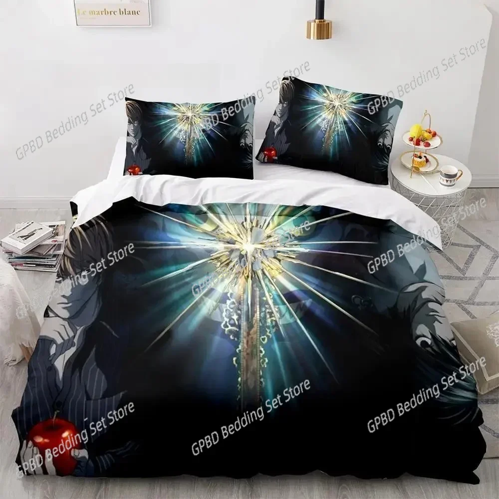 

Death Note 3D NEW Duvet Cover Pillowcase Bedding Set Adult Boy Girl Bedroom Decoration Children Single Double Large