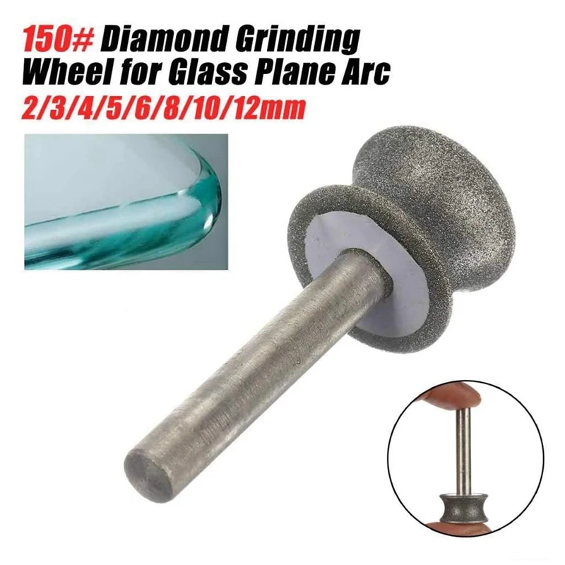 Diamond Grinding Wheel Grinding Wheel For Glass Airplane Straight Edge Chamfer 6Mm Shank