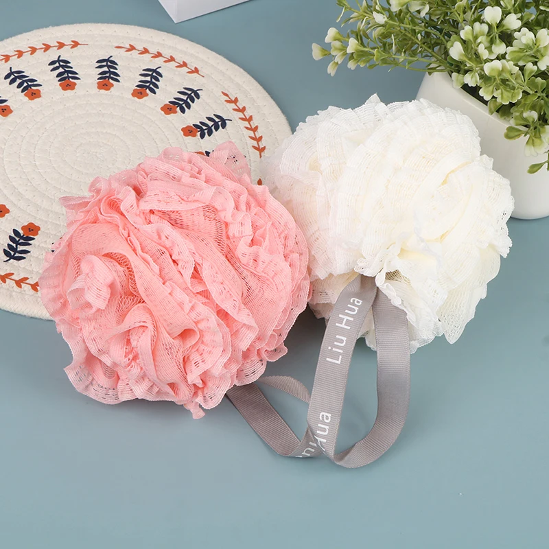 Large Size Bath Loofah Remove Mud Sponge Cute Rubbing Towel Foaming Wash Shower Super Soft Flower Bath Ball Mesh Sponge