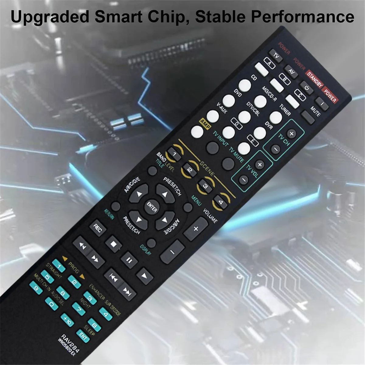 FFYY-RAV284 WN05820EX Замените пульт дистанционного управления для AV-ресивера Yamaha HTR-6230 HTR-6130 RX-V365 RX-V365BL RX-V363 RAV283 WN05810
