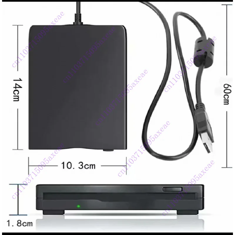 Leitor de disquete USB portátil externo de 3,5 polegadas com unidade de disco FDD de 1,44 MB é adequado para computadores Mac, Windows 10/7/8/XP/Vista a