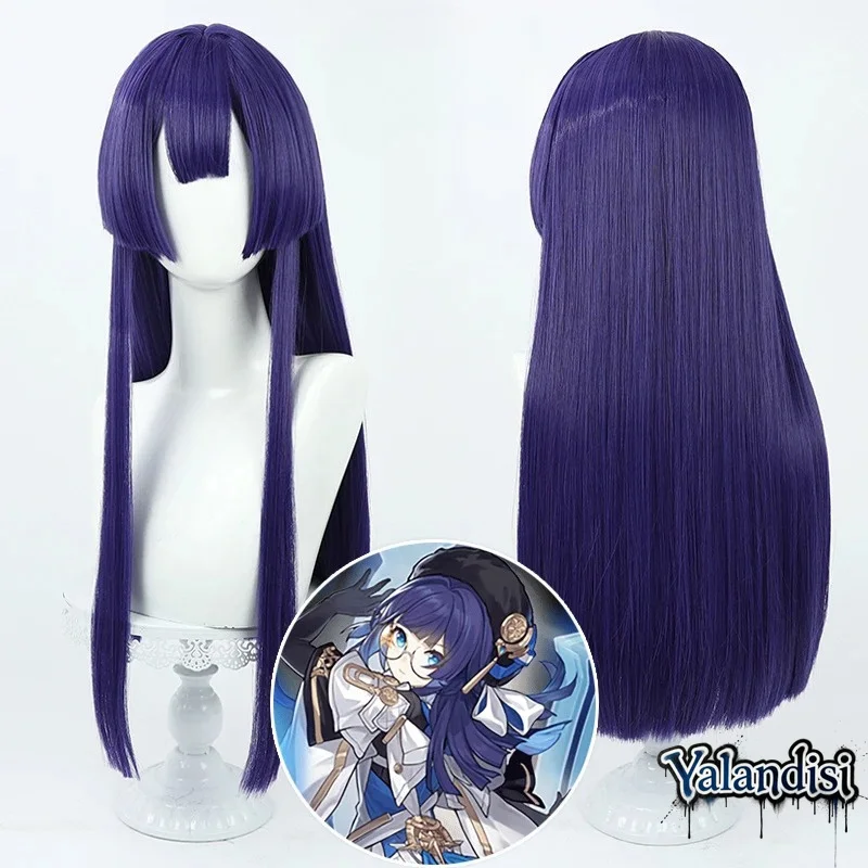 Yalandisi& Anime Honkai Star Rail Pela Cos Cosplay Wig Halloween Carnival Party Props Synthetic Hair Heat Resistant Fiber