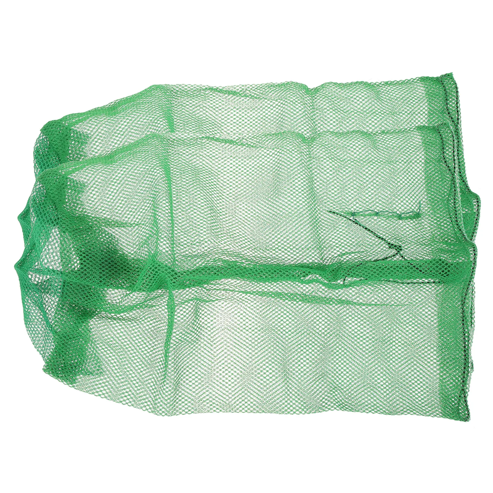 

2 Pcs Fish Portable Fishing Net Bag Catch Storage Multifunction Drawstring Green Nylon Travel