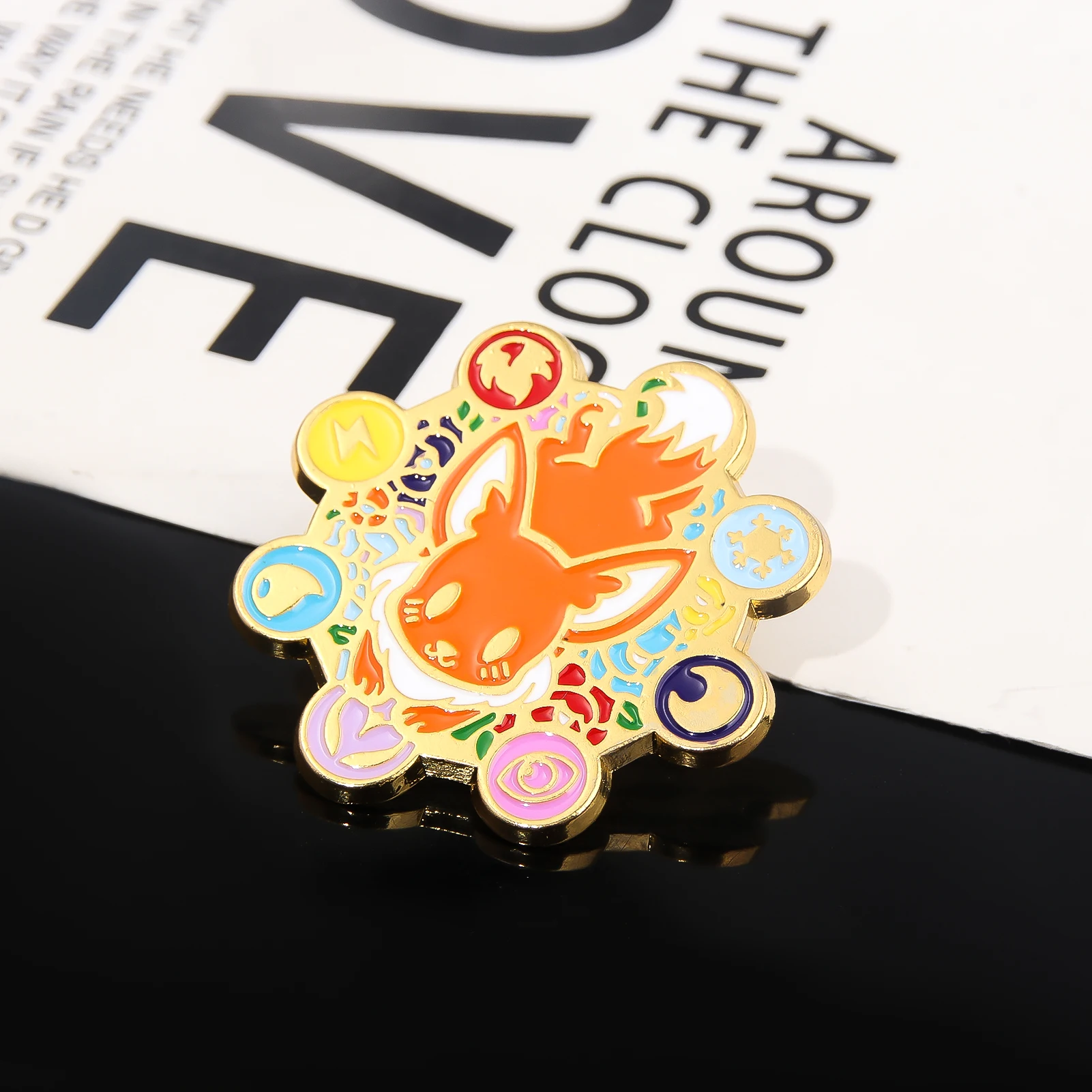 Animation Pokemon Brooch Monster Eevee Brooch Enamel Pin Badge Clothing Badge Decoration Jewelry Accessories Gifts