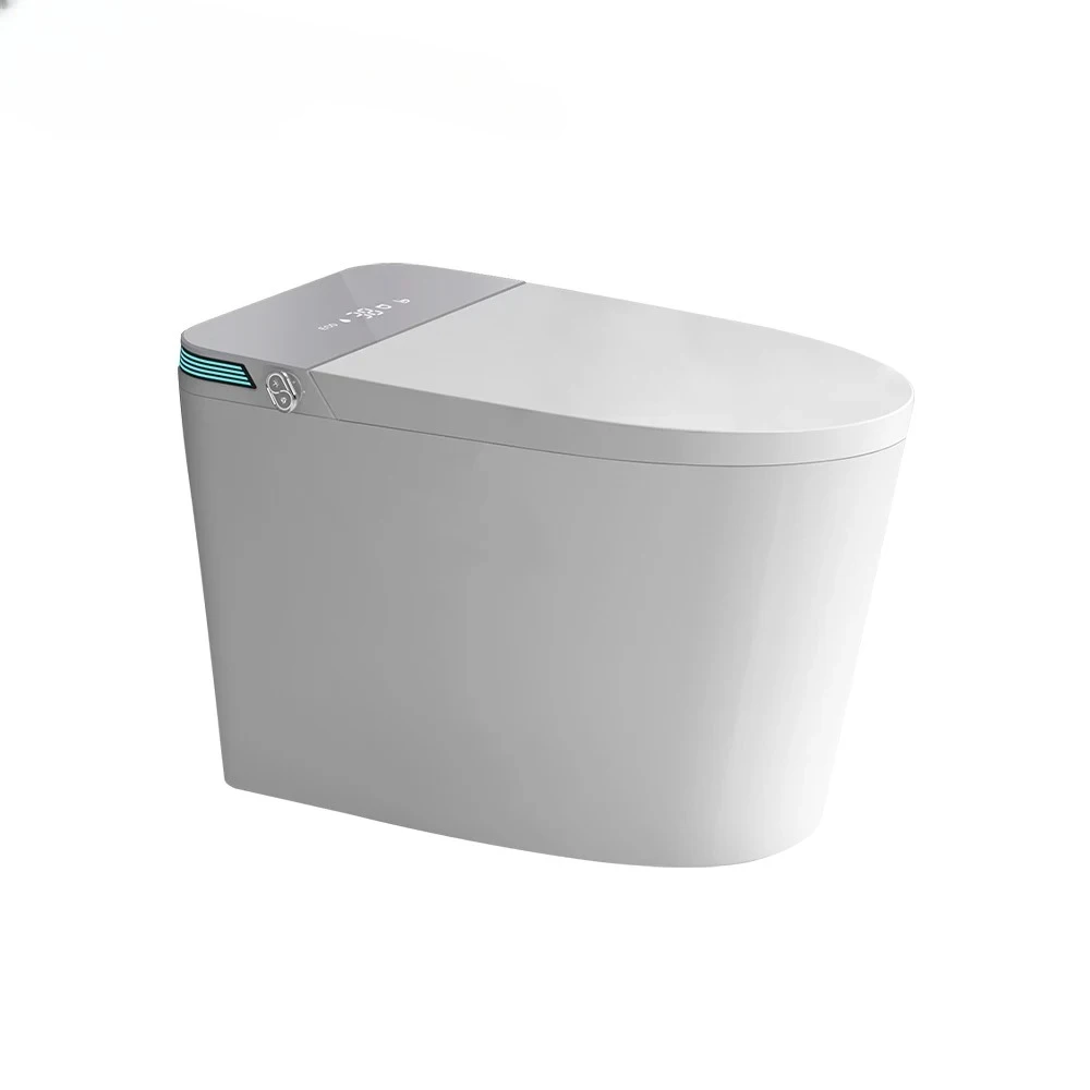 

Многофункциональный автоматический умный унитаз-биде на колесах с резервуаром для воды, керамический унитаз, интеллектуальный туалет с ночником