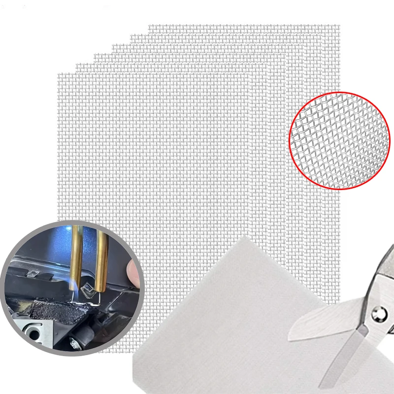 

1-5Pcs Car Bumper Stainless Steel Repair Net Plastic Crack Repair Mesh Net For Bumper Body Hood Vents Universal Car Accessories