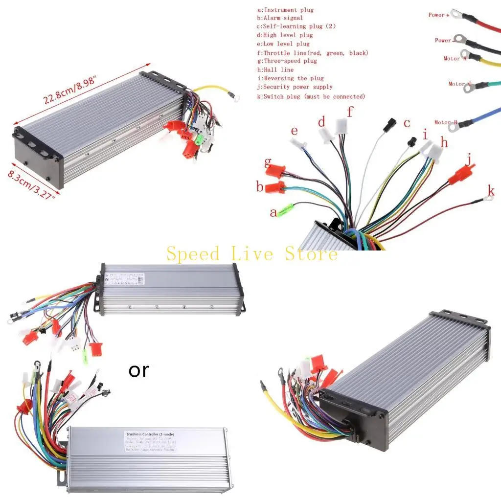 

547C 48-72V 1500W 4 In 1 E-Bicyle Scooter Brushless Intelligent Dual Modes Controller