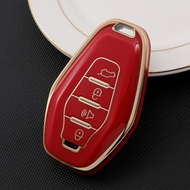 4button Car Key Cover Case Auto Keychain Protector Key Ring for Chery Jetour X70 X70plus X70m X90plus X95pro Accessaries