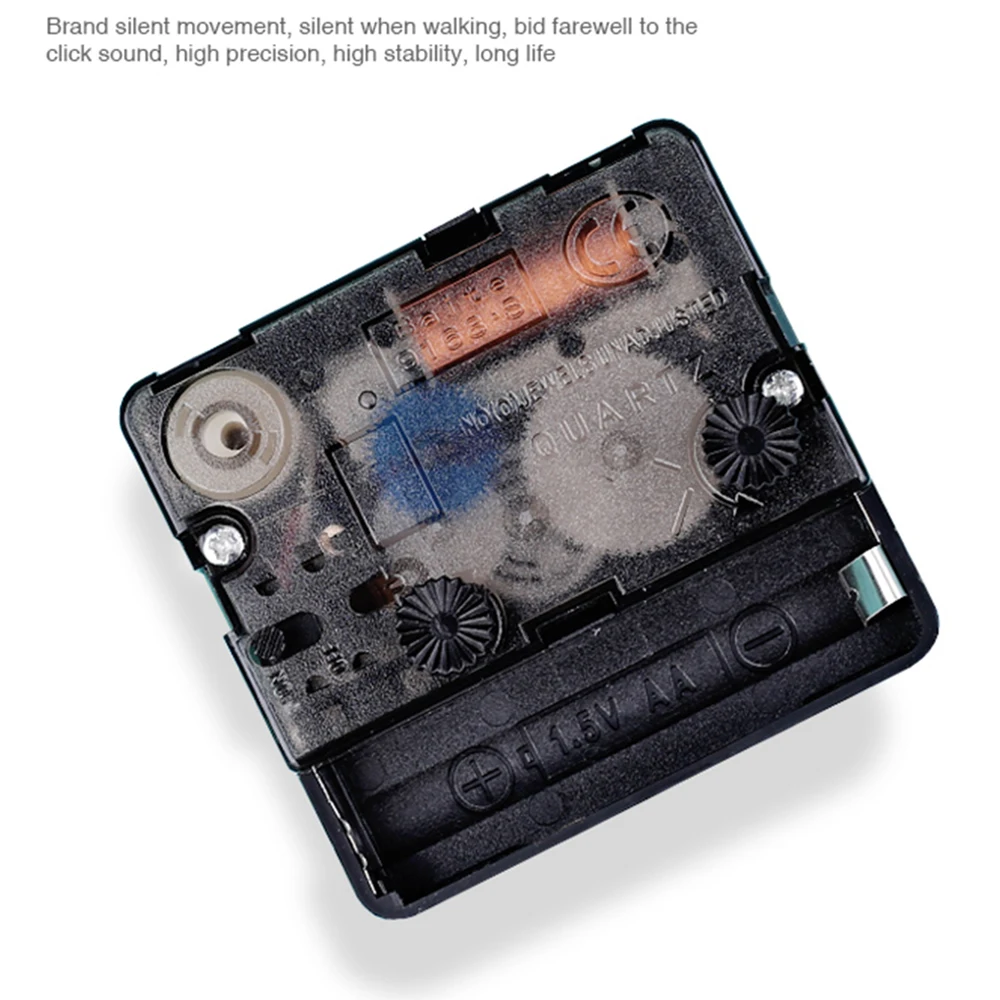 ساعة منبه مربعة بجانب السرير، إطار أكريليك شفاف صغير، أيدي ملونة، حركة كوارتز للوقت الدقيق، ساعة مكتب لغرفة النوم #4