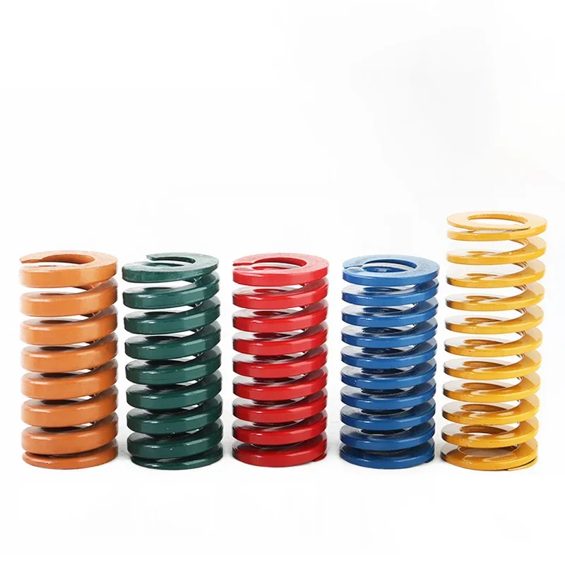 1-10pcs OD 10mm Compression Spring Loading Die Mold Spring ID 5.2/5.3/5.5/4.1mm Length 10-300mm Yellow/Blue/Red/Green/Brown