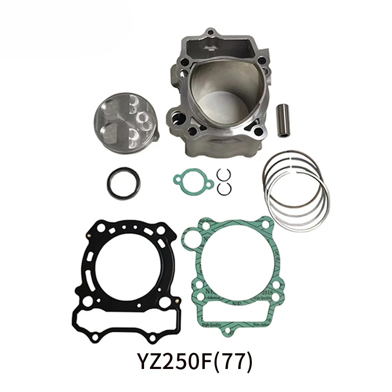 CQHZJ Kit de Juntas de Pistón de Cilindro de Motor de Motocicleta de 77 mm y 250 CC para Yamaha WR250F YZ250F Accesorios de Motor YZ 250F YZ250 F