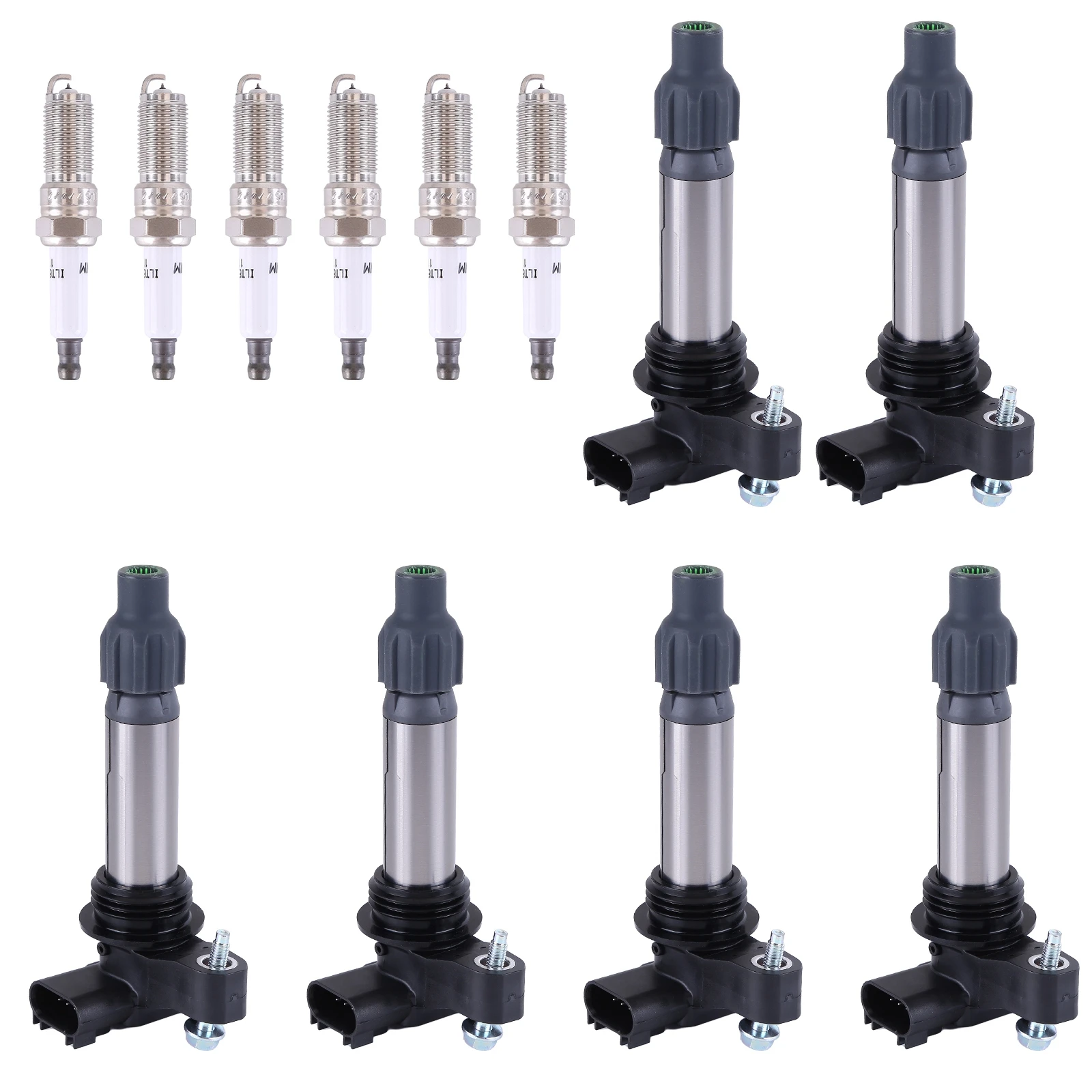 

Suitable for Chevrolet Camaro Caprice Traverse 3.6-liter V6 with 6pcs ignition coil +6pcs spark plug UF569