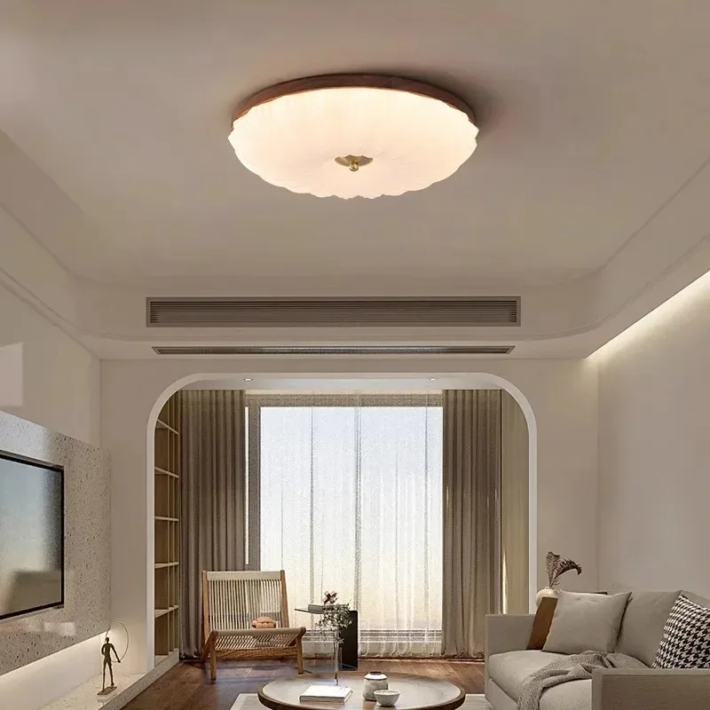 Nordic texture LED Ceiling Light Modern Wabi-Sabi Vintage Style  living room Bedroom Study indoor home Night lighting
