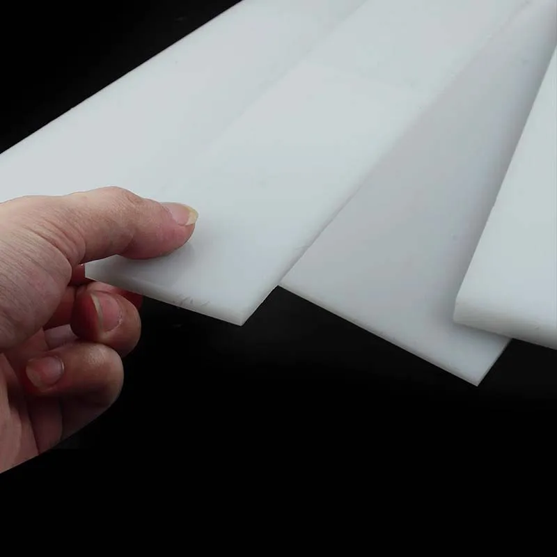 Length 500mm White Wear-resistant  PA66 Nylon Flat strip Square strip Polypropylene strip PP Strips Thick 2 3 4 5 6 8mm - 50mm