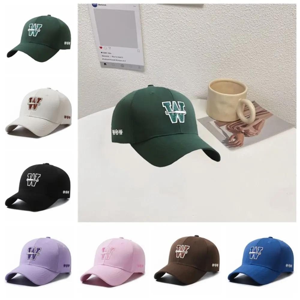 

Простые хлопковые солнцезащитные кепки в стиле ретро в стиле хип-хоп, моющиеся кепки с буквами W, кепка дальнобойщика, мягкие универсальные спортивные бейсболки для путешествий, пляжа