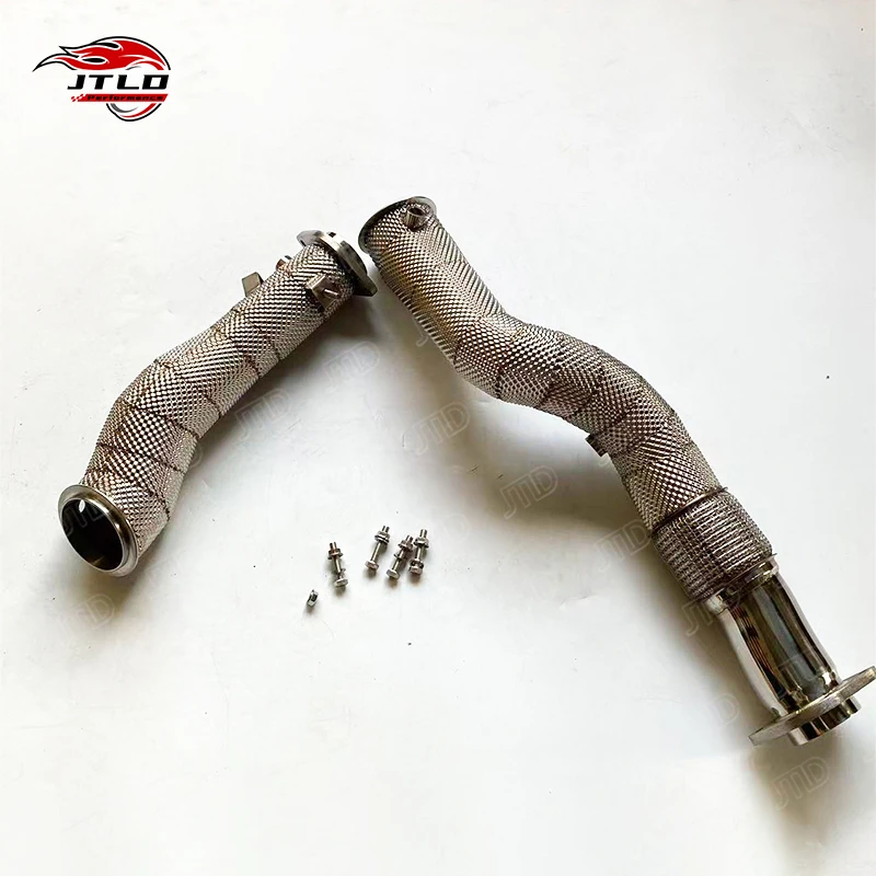 For BMW G80 M3 3.0T S58 Turbo Exhaust System Kit, Includes Downpipe With Heat Shield & Cat-Back, 304 Stainless Steel