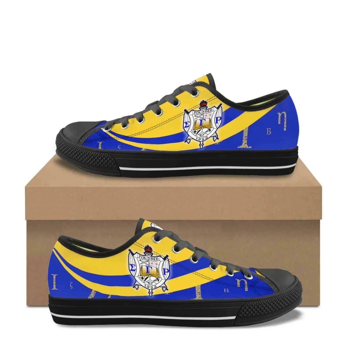 Sapatos de lona unissex com padrão Sigma Gamma Rho, tênis respirável para viagens ao ar livre, leve e clássico, Low Top, Brand Design, novo