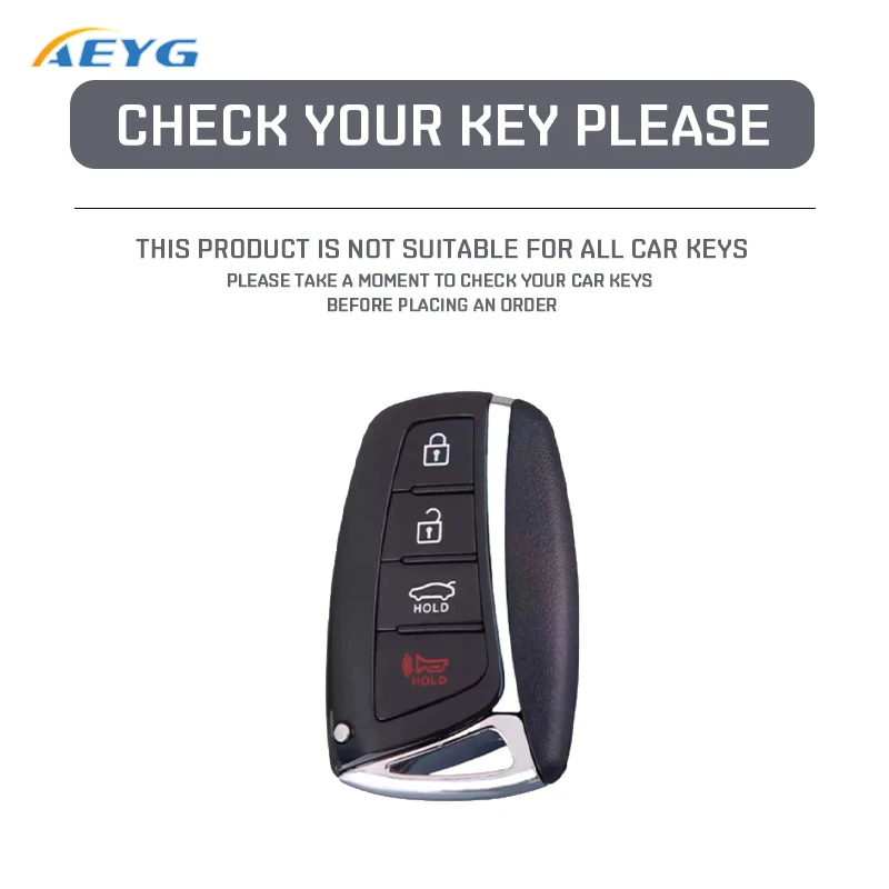 For Hyundai Santa Fe Sport Ix45 Equus Centennial Genesis G80 Grandeur Azera 2013-2016 TPU Car Remote Key Case Shell Fob Keychain
