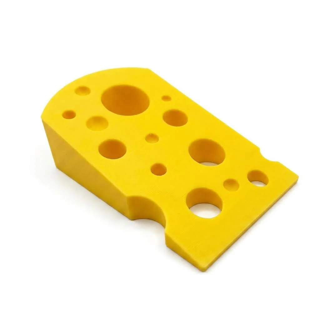 Cute cheese shaped door stopper, can also be a desktop ornament, an interesting and practical cheese door stopper