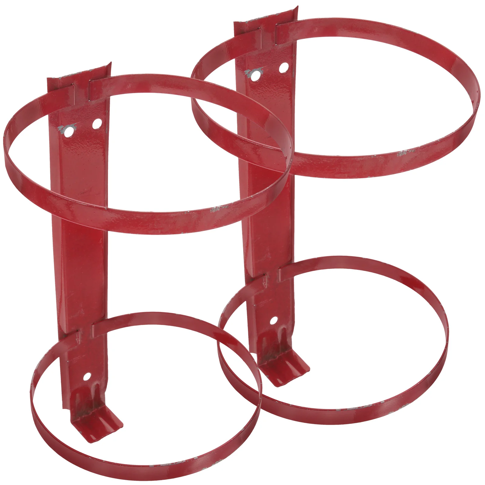 2 Pcs Fire Extinguisher Mounting Kit for Truck Car Water Extinguishers Bracket Wrought Iron