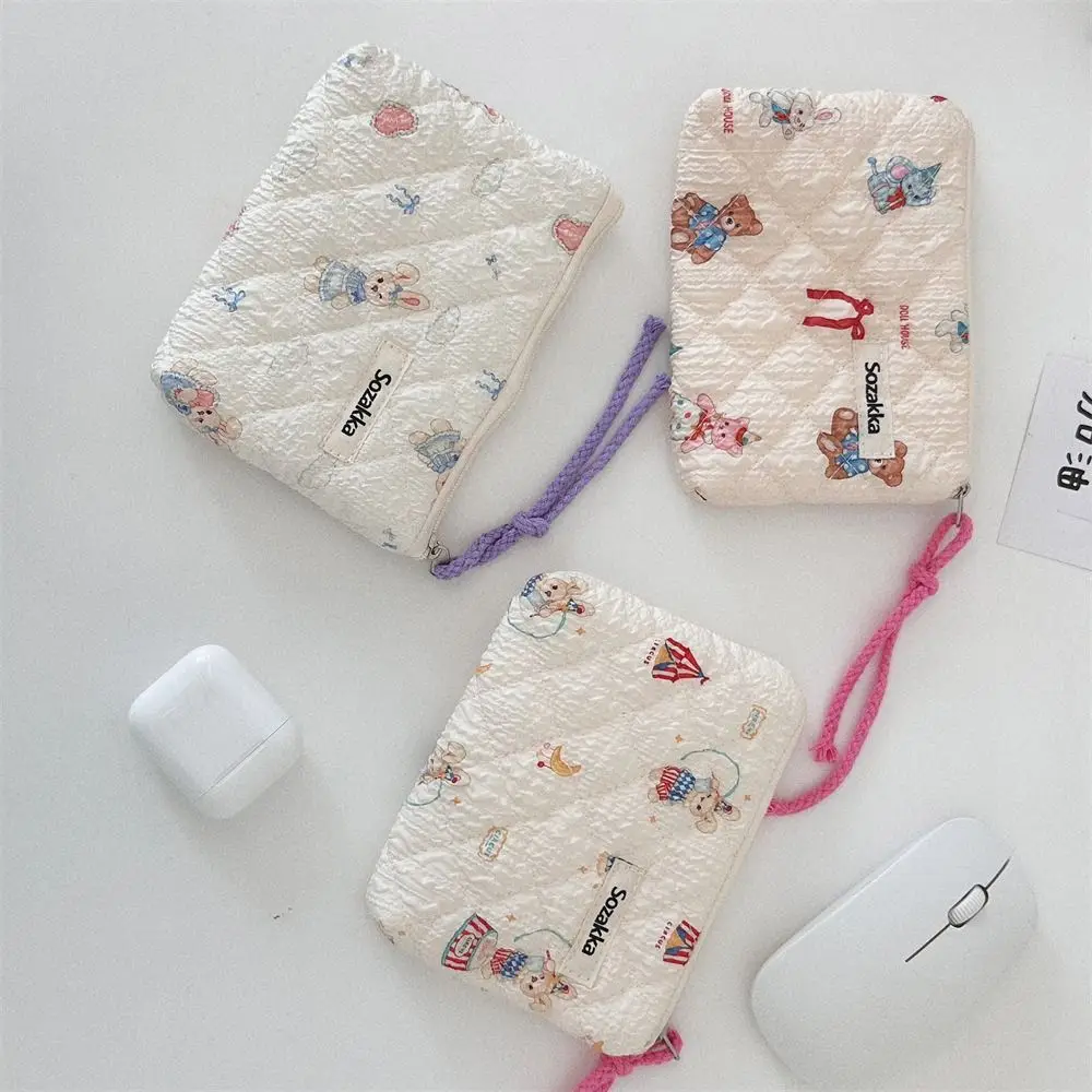 Fresh Cartoon Animals Coin Purses Small Portable Coin Wallet Cotton Storage Bag Lady Girls