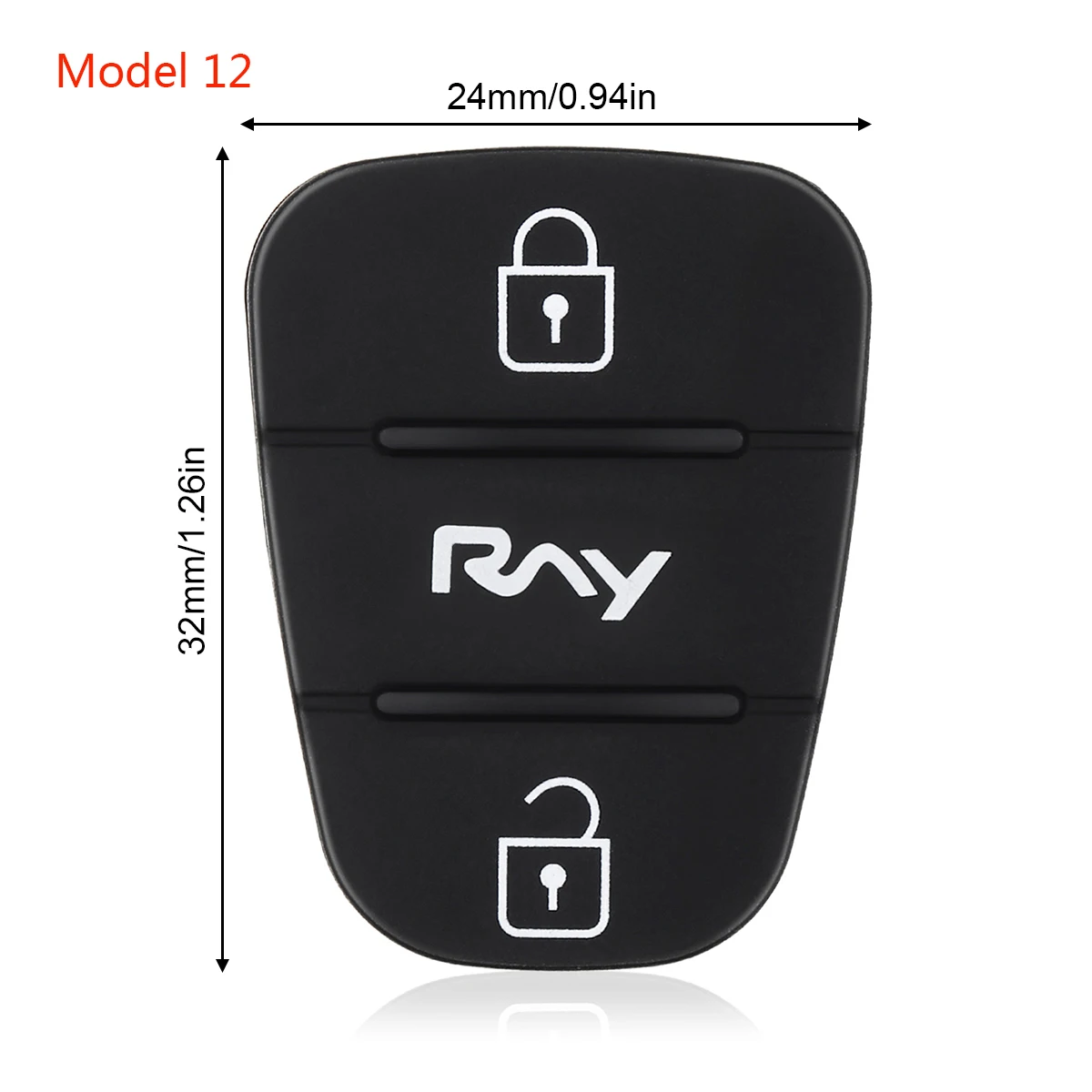 3 Buttons Remote Car Key Shell Fob Rubber Pad for Hyu-ndai Solaris Accent Tuc-son l10 l20 l30  IX35 K-ia K2 K5 Rio Car Key Case