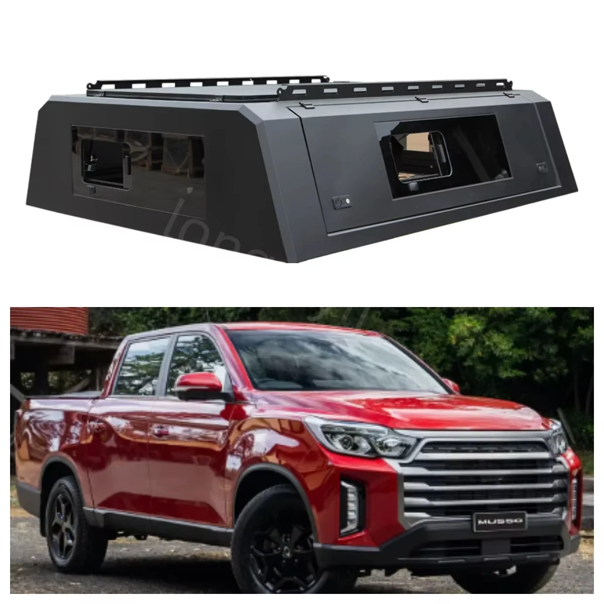 

Customized Hard Aluminum Tonneau Cover forMusso Land Cruiser Pickup Truck Bed Smart Cap Waterproof Canopy Truck Tub