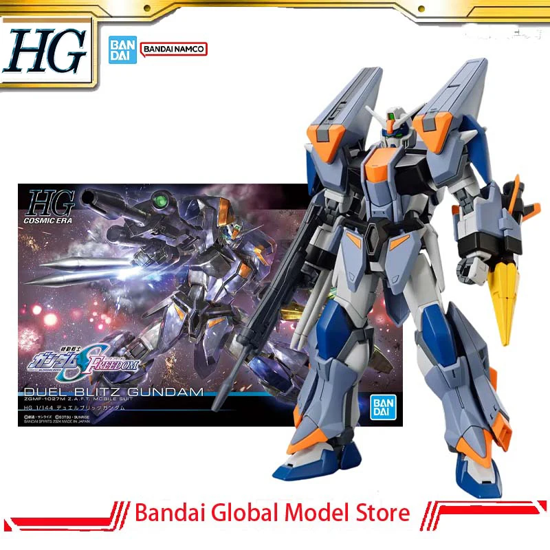 Bandai GUNDAM Genuine Model Kit HG 1/144 SEED GAT-X102+GAT-X207 Duel Blitz Anime Action Figure Collection Model Christmas Gifts