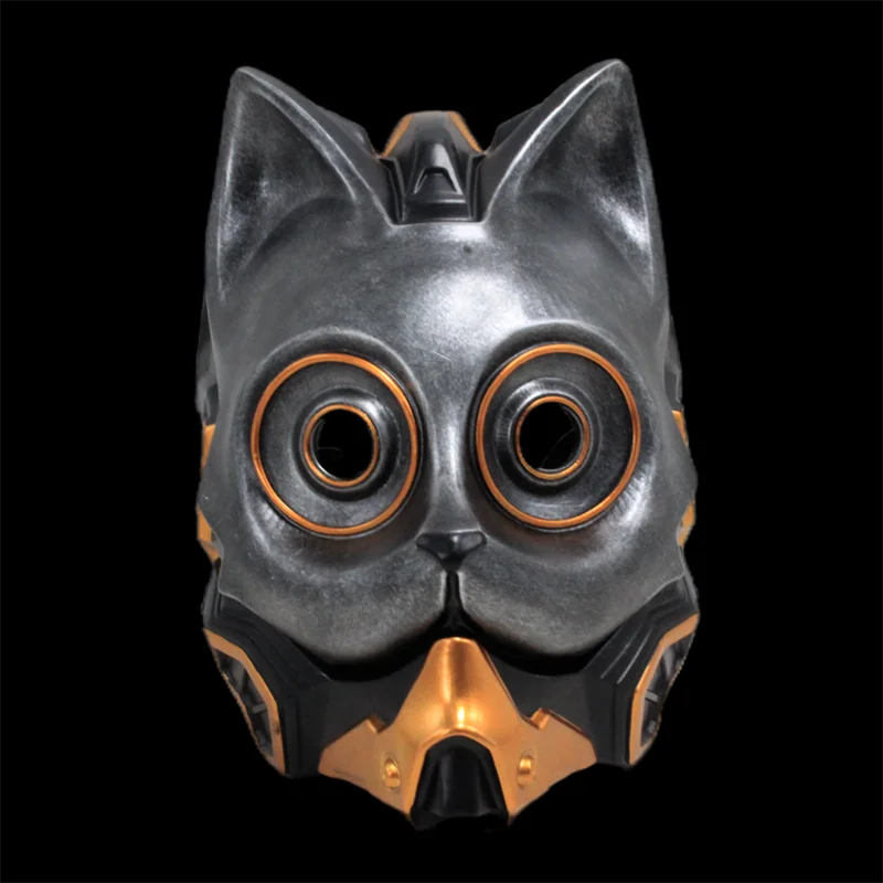 

Steampunk Cat Cosplay Mask Resin Handmade For Halloween Christmas Party Costume Prop Decor Novelty Gift Adult Kids Size
